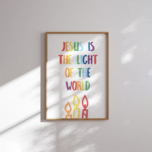 Load image into Gallery viewer, set of 6 colorful Christian kids bible verse art prints 07-20105