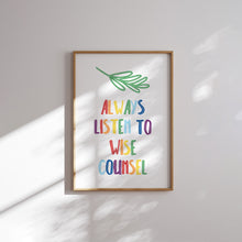Load image into Gallery viewer, set of 6 colorful Christian kids bible verse art prints 07-20105