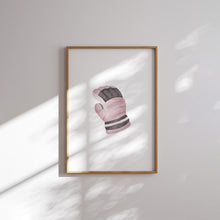 Load image into Gallery viewer, Watercolor Pink hockey set of 6 art print 07-31301