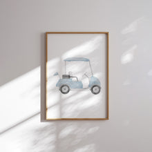 Load image into Gallery viewer, Blue watercolor golf set of 6 art print 07-27104