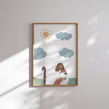 Load image into Gallery viewer, Watercolor Christian kids Jesus art print set of 6 07-268