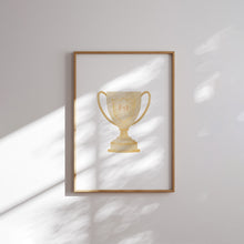 Load image into Gallery viewer, Watercolor Blue American football set of 6 art prints 07-29601