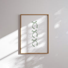 Load image into Gallery viewer, Watercolor Sage Green coquette art print (choose you print) 07-321