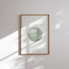 Load image into Gallery viewer, Sage green watercolor tennis set of 6 wall art prints 07-27711