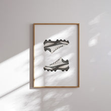 Load image into Gallery viewer, Watercolor Blue American football set of 6 art prints 07-29601