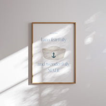 Load image into Gallery viewer, Watercolor Blue coquette Christian kids bible verse art print set of 6 07-310