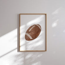 Load image into Gallery viewer, Watercolor Blue American football set of 6 art prints 07-29601