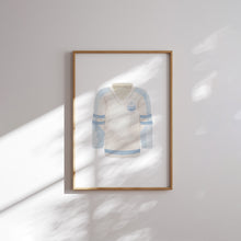 Load image into Gallery viewer, Watercolor blue sports jersey set of 6 art print 07-332