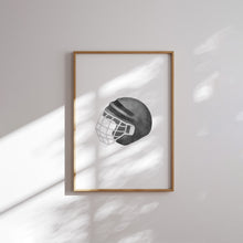 Load image into Gallery viewer, Watercolor Black neutral hockey set of 6 art print 07-31304