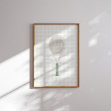 Load image into Gallery viewer, Sage green watercolor tennis set of 6 wall art prints 07-27711
