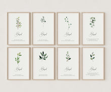 Load image into Gallery viewer, Greenery Beatitudes set of 8 art prints
