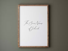 Load image into Gallery viewer, Set of 8 the name of God print