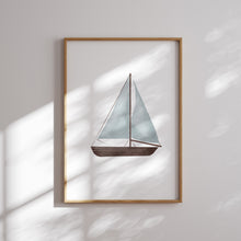 Load image into Gallery viewer, Blue transportation art print 07-248