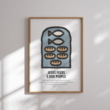 Load image into Gallery viewer, Set of 8 boho Miracle of Jesus art prints 07-217