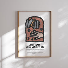 Load image into Gallery viewer, Set of 8 boho Miracle of Jesus art prints 07-217