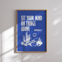 Load image into Gallery viewer, Set of 9 blue cowgirl Christian bible verse wall art 02-321