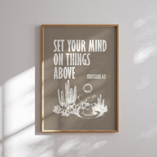 Load image into Gallery viewer, Retro set of 9 Neutral cowgirl Christian bible verse wall art 02-325