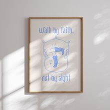 Load image into Gallery viewer, Retro set of 9 blue cowgirl Christian bible verse wall art 02-324