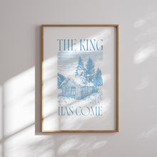 Load image into Gallery viewer, Blue Christian Christmas Wall Art Print (Choose your print) 13-224
