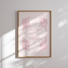 Load image into Gallery viewer, Pink Christian Christmas Wall Art Print (Choose your print) 13-223