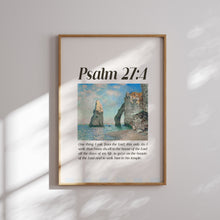 Load image into Gallery viewer, Blue bible verse wall art print