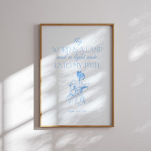 Load image into Gallery viewer, Aesthetic modern blue bible verse wall art print