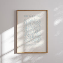 Load image into Gallery viewer, Light blue bible verse wall art print