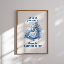 Load image into Gallery viewer, Blue bible verse wall art print