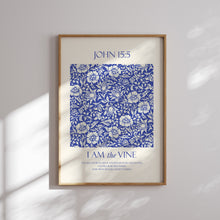 Load image into Gallery viewer, Blue bible verse wall art print