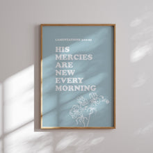 Load image into Gallery viewer, Light blue bible verse wall art print