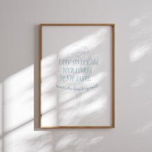Load image into Gallery viewer, Light blue bible verse wall art print