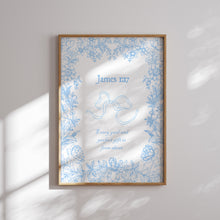 Load image into Gallery viewer, Aesthetic modern blue bible verse wall art print