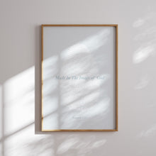 Load image into Gallery viewer, Light blue bible verse wall art print