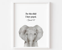 Load image into Gallery viewer, Baby animal bible verse art prints 07-16305