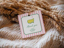 Load image into Gallery viewer, 0313 pink golf favor tag template