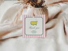 Load image into Gallery viewer, 0313 pink golf favor tag template