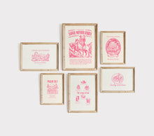 Load image into Gallery viewer, Pink Cowgirl Western Christian bible verse gallery wall art prints