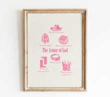Load image into Gallery viewer, Pink Cowgirl Western Christian bible verse gallery wall art prints
