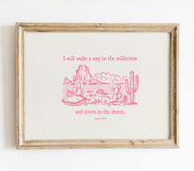 Load image into Gallery viewer, Pink Cowgirl Western Christian bible verse gallery wall art prints