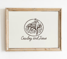 Load image into Gallery viewer, Cowgirl Western Christian bible verse gallery wall art prints