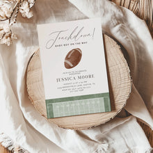 Load image into Gallery viewer, 2032 Football Touchdown Sports Baby Boy Shower Invite, Editable Template, Digital Download
