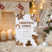 Load image into Gallery viewer, 2033 Christmas Cookie Exchange Invite, Kids Christmas Baking Party, Winter Holiday Digital download
