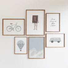 Load image into Gallery viewer, Blue boys Christian kids bible verse set of 6 gallery art prints 07-24701
