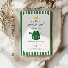 Load image into Gallery viewer, 0311 green golf masters birthday invitation1
