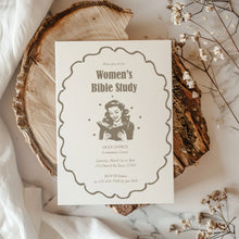 Load image into Gallery viewer, Womens Bible Study Invitation Church Women Faith Christian Gathering Template 0807
