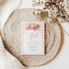 Load image into Gallery viewer, 0317 pink apple birthday invitation
