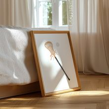Load image into Gallery viewer, watercolor lacrosse sticks art print 07-362
