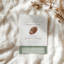 Load image into Gallery viewer, 2032 Football Touchdown Sports Baby Boy Shower Invite, Editable Template, Digital Download
