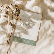 Load image into Gallery viewer, 0312 Twin tennis birthday invitation template
