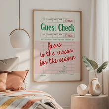 Load image into Gallery viewer, Jesus Is the Reason for the Season Gest check Retro Art Print 13-227
